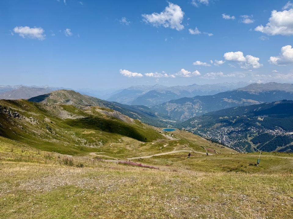 Looking across to Méribel from the top of the climb.