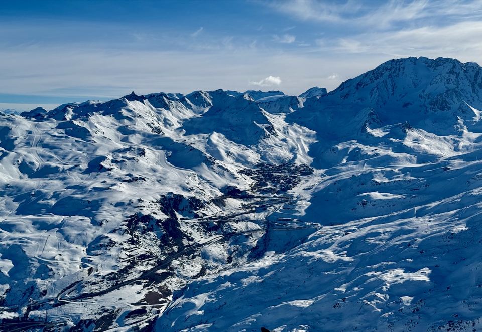 Above the treeline in Les 3 Vallées.
