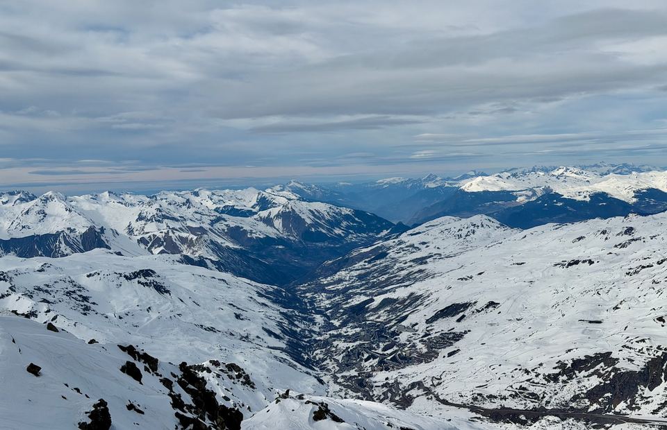 The Belleville valley from the top of the ski area.